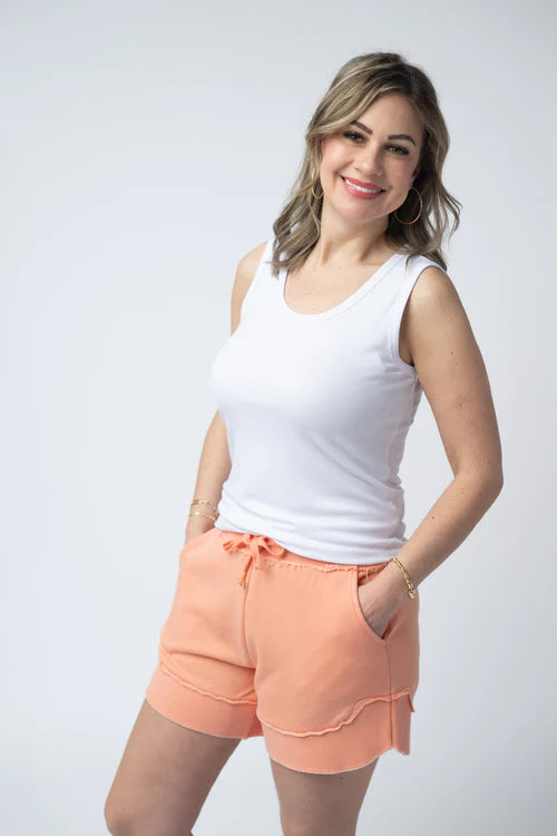 Michelle Mae | Stevie Shorts | Spring Peach