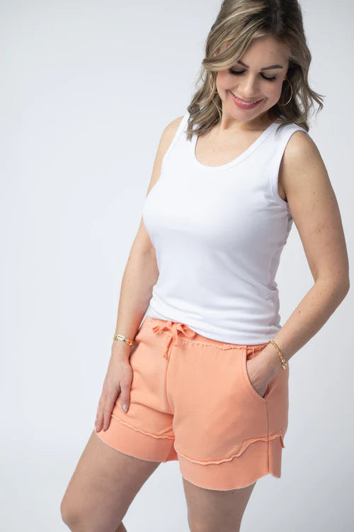 Michelle Mae | Stevie Shorts | Spring Peach