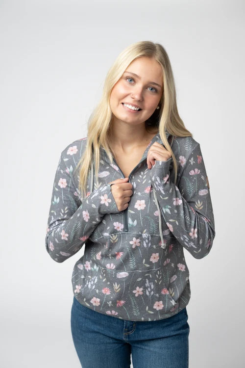 Michelle Mae | Classic HalfZip Hoodie | Wildflower Meadow