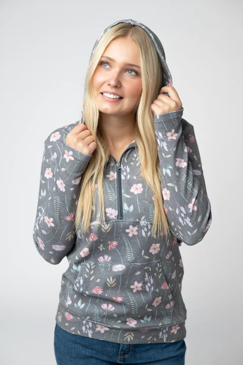 Michelle Mae | Classic HalfZip Hoodie | Wildflower Meadow