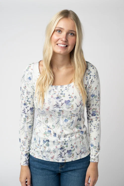PREORDER  Michelle Mae | Alyssa Long Sleeve Top | Olive Meadow