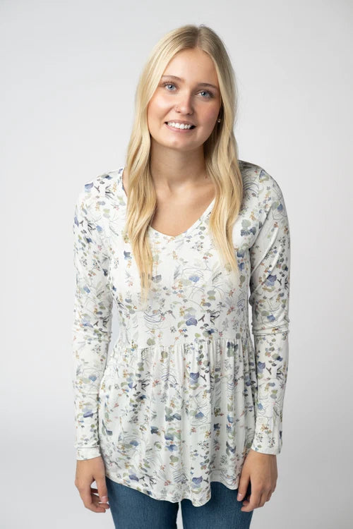 PREORDER  Michelle Mae | Sarah Ruffle Top | Olive Meadow