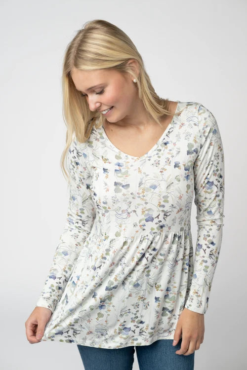 PREORDER  Michelle Mae | Sarah Ruffle Top | Olive Meadow