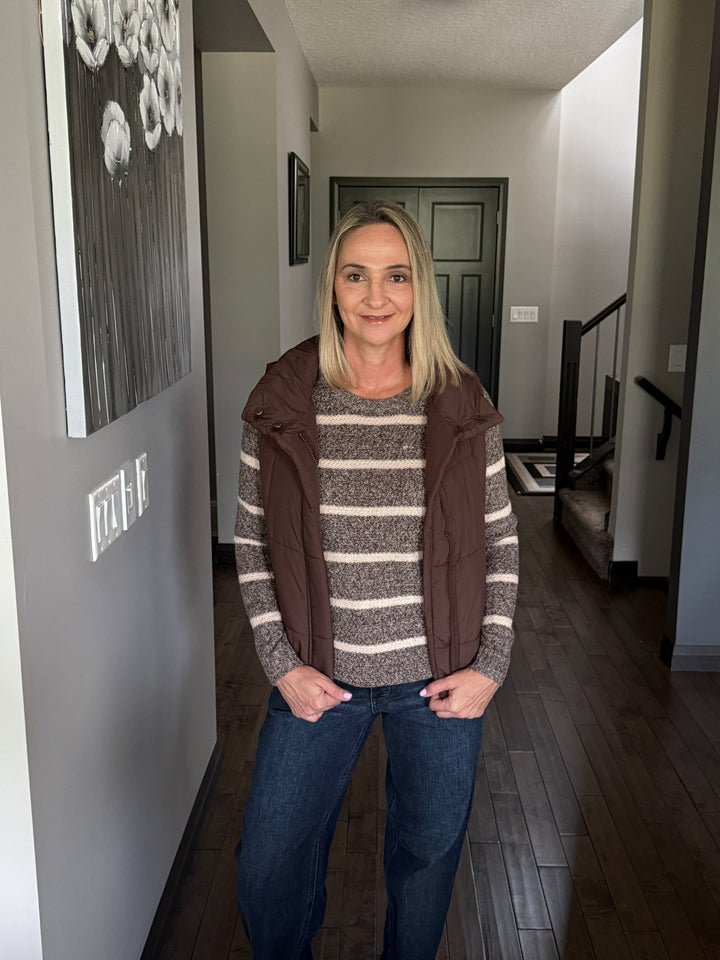 Alpine Puffer Vest | Brown