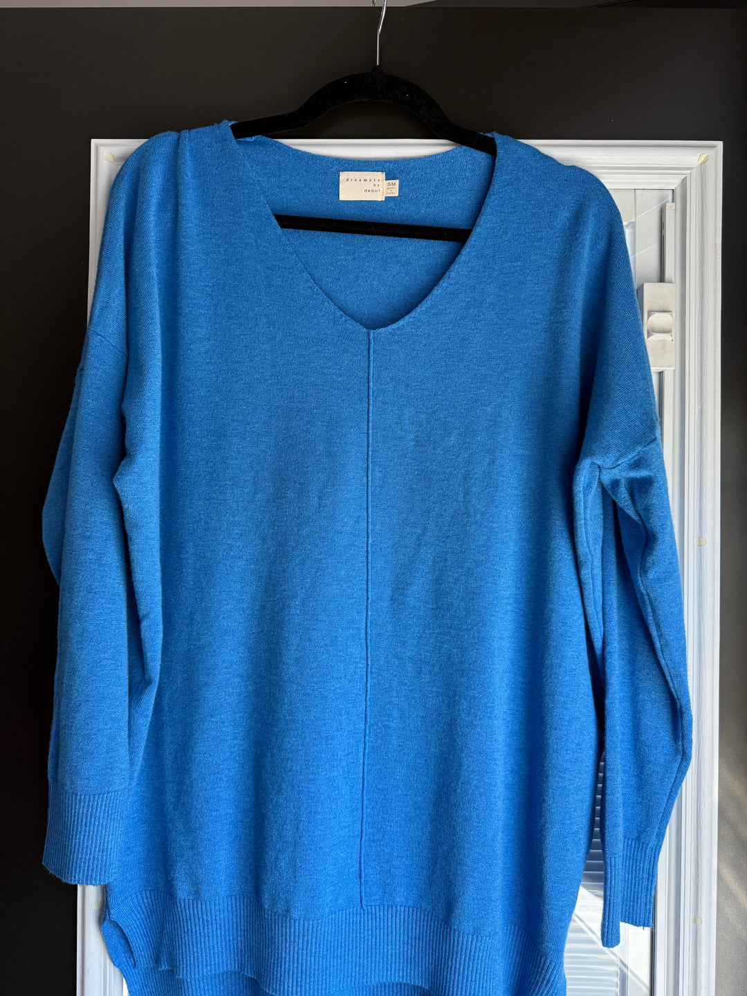 Dreamers Oversized Cozy Sweater | Heather Marlin Blue