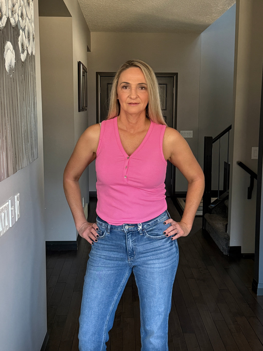 Michelle Mae | Addison Tank | Pink