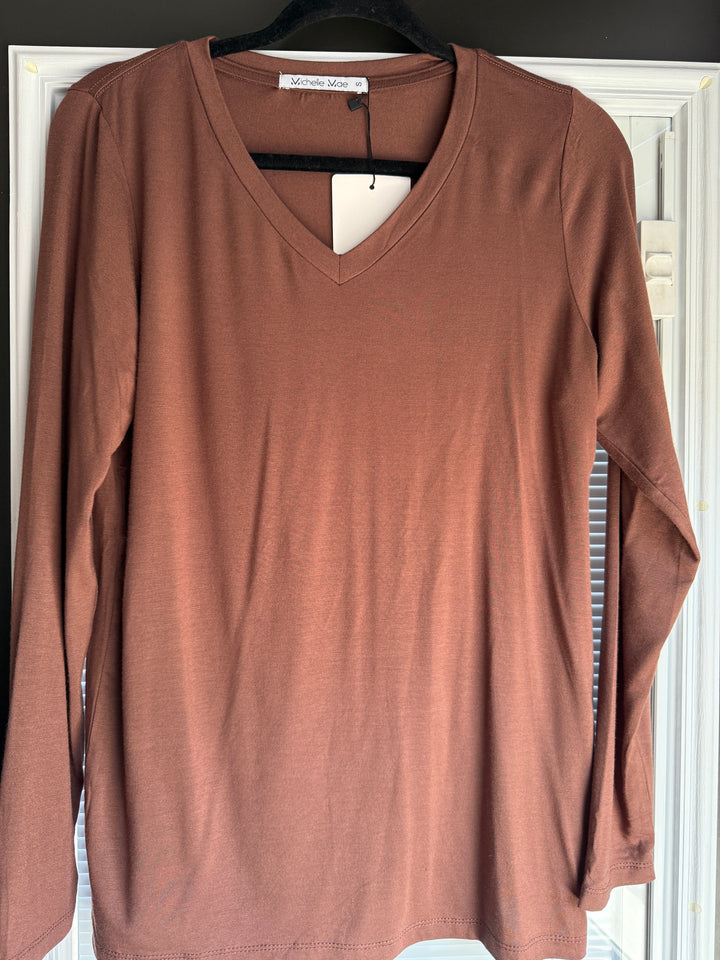Michelle Mae | Larissa Long Sleeve | Brown