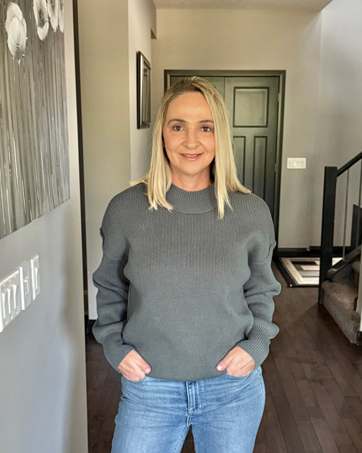 Danny Drop Shoulder Sweater | Ash Jade