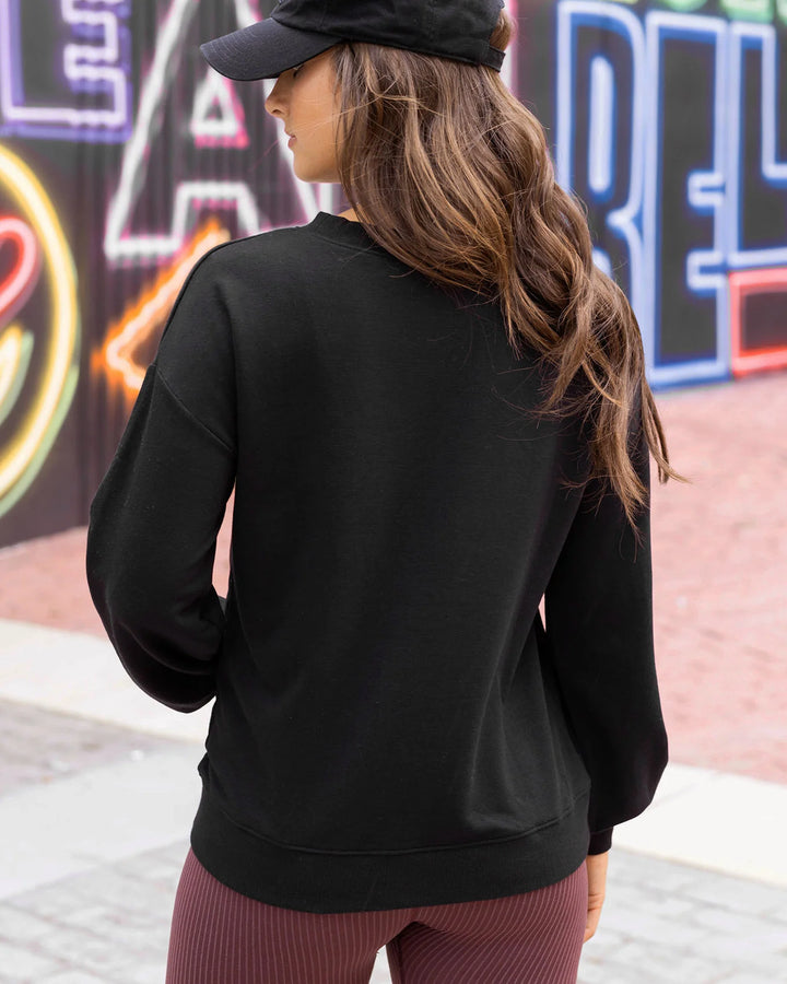 **PREORDER** Grace and Lace | Signature Soft Sweatshirt | Black - ESTIMATED TO SHIP SEP 27