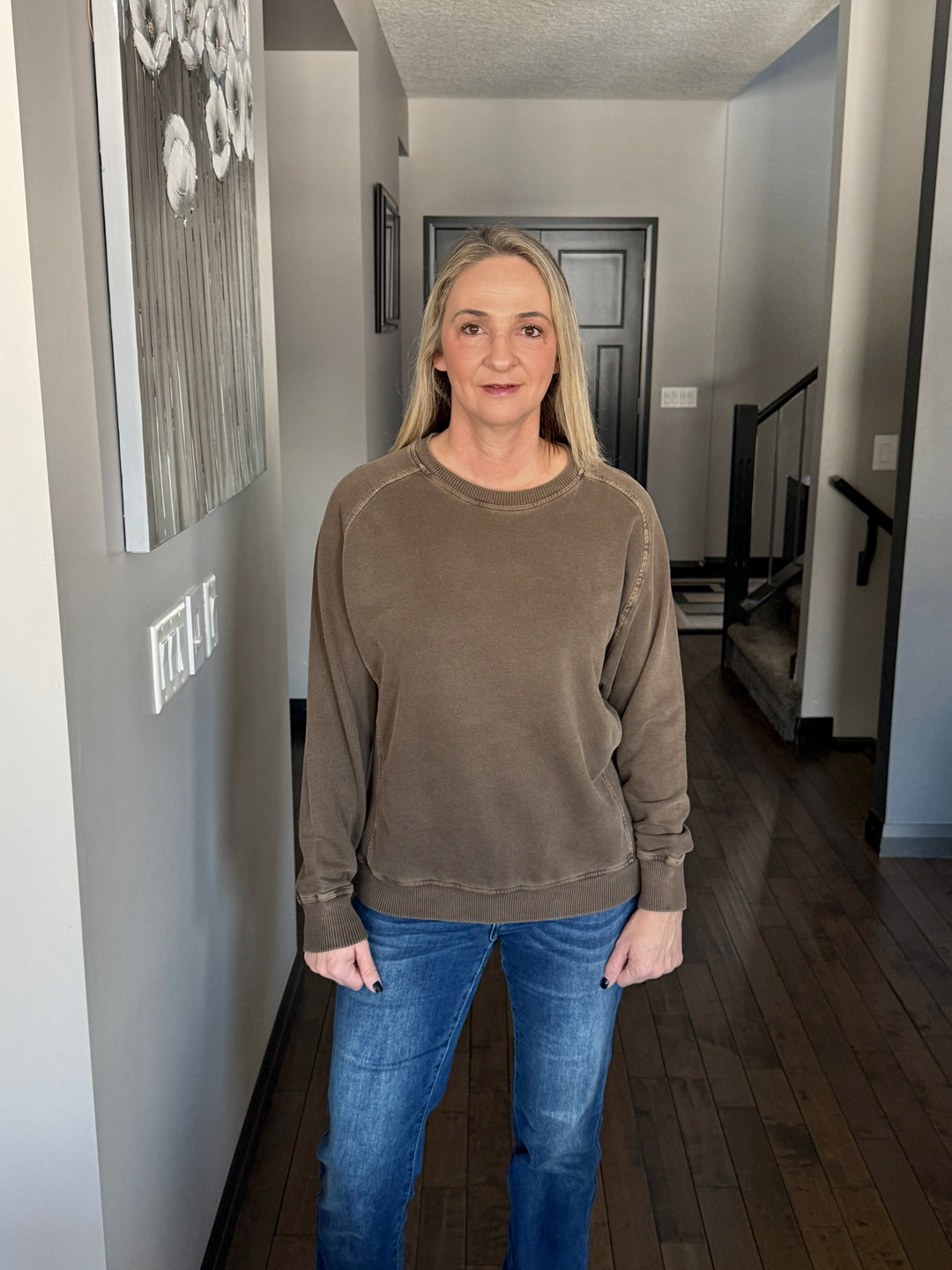 Grayson French Terry Pullover | Brown