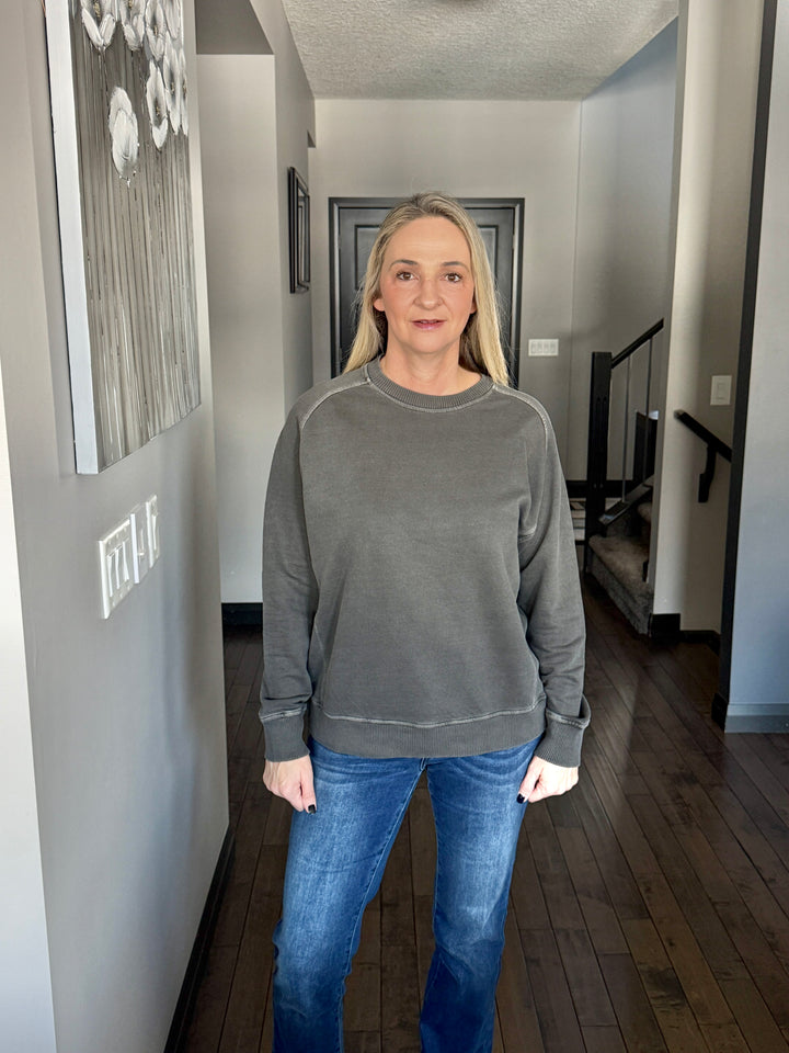 Grayson French Terry Pullover | Black