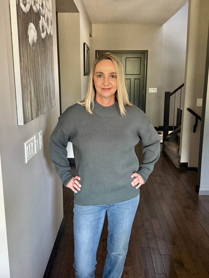 Danny Drop Shoulder Sweater | Ash Jade