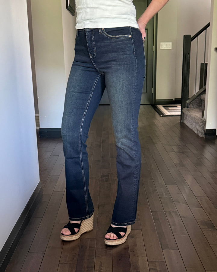RFM | Mia High Rise Western Bootcut | Dark Vintage Wash