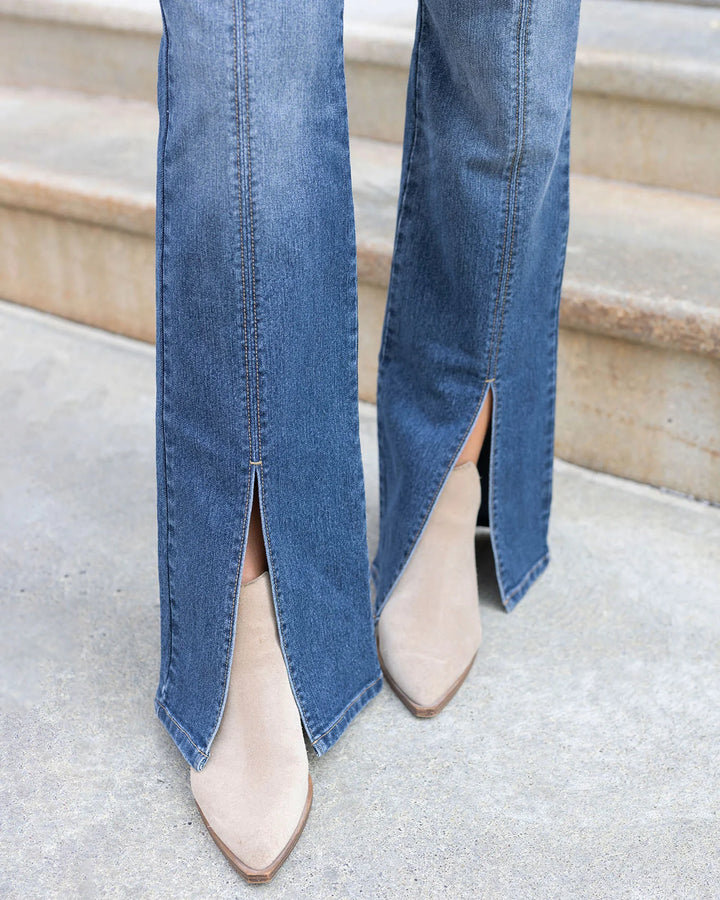 Grace and Lace | Front Slit Jeans