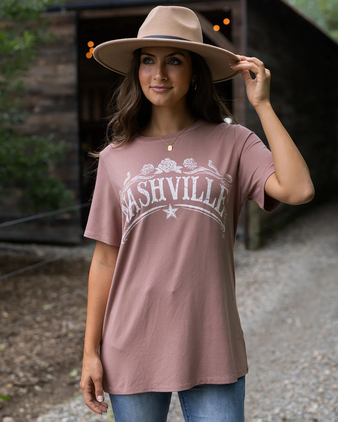 Grace and Lace | Girlfriend Fit Graphic Tee | Nashville