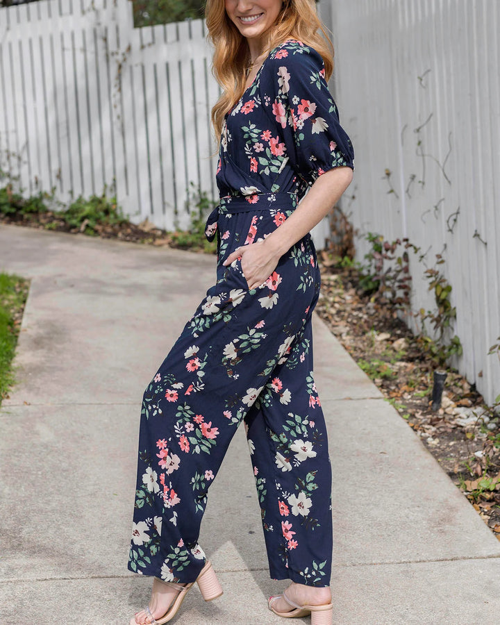 Grace and Lace | Hello Spring Floral Jumpsuit
