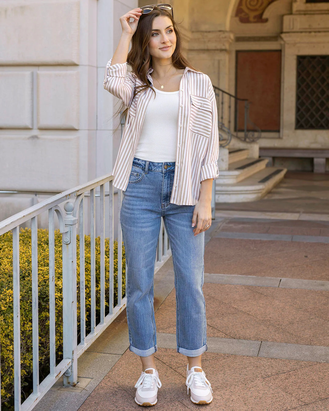 Grace and Lace | High-Rise Girlfriend Jeans | NON DISTRESSED