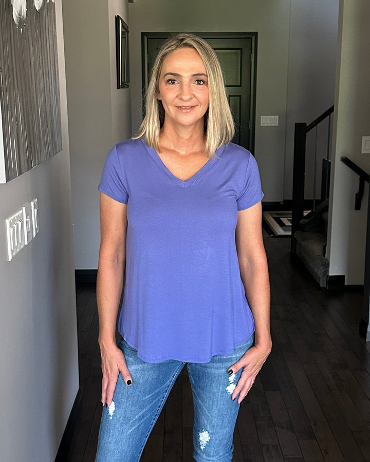 Charlie Casual V-Neck Tee | Marlin