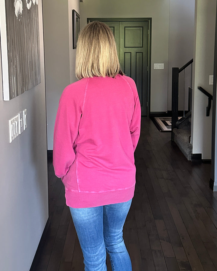 Remi French Terry Pullover | Wine