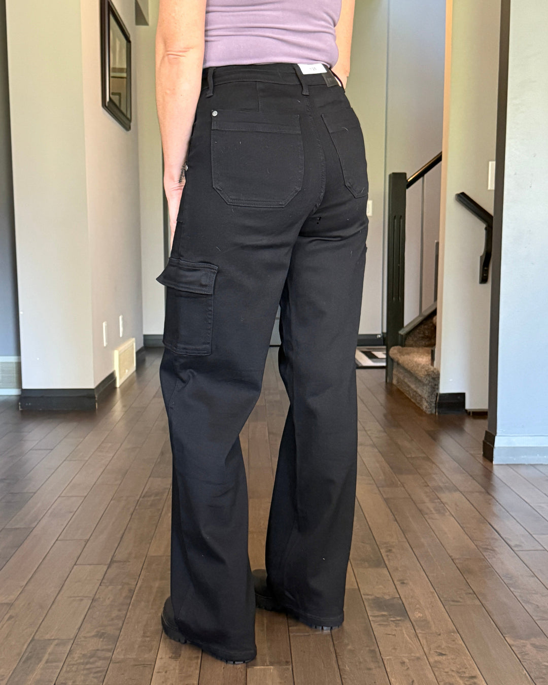 Judy Blue | Callie Cargo Wide Leg Jeans