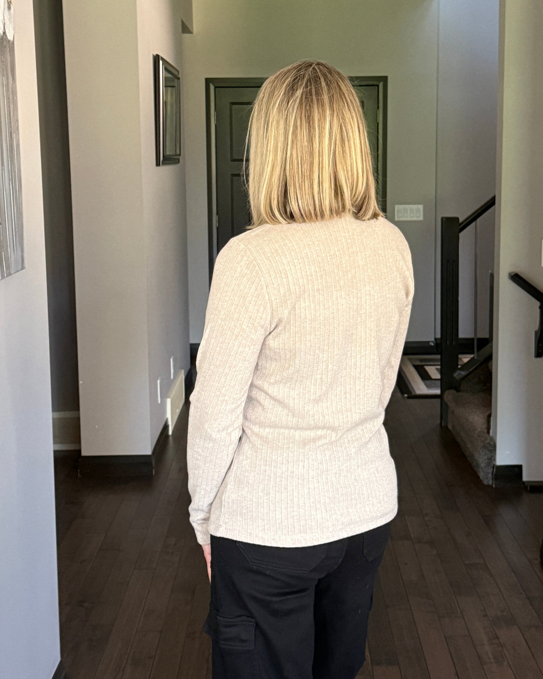 Classic Ribbed Pullover | Taupe