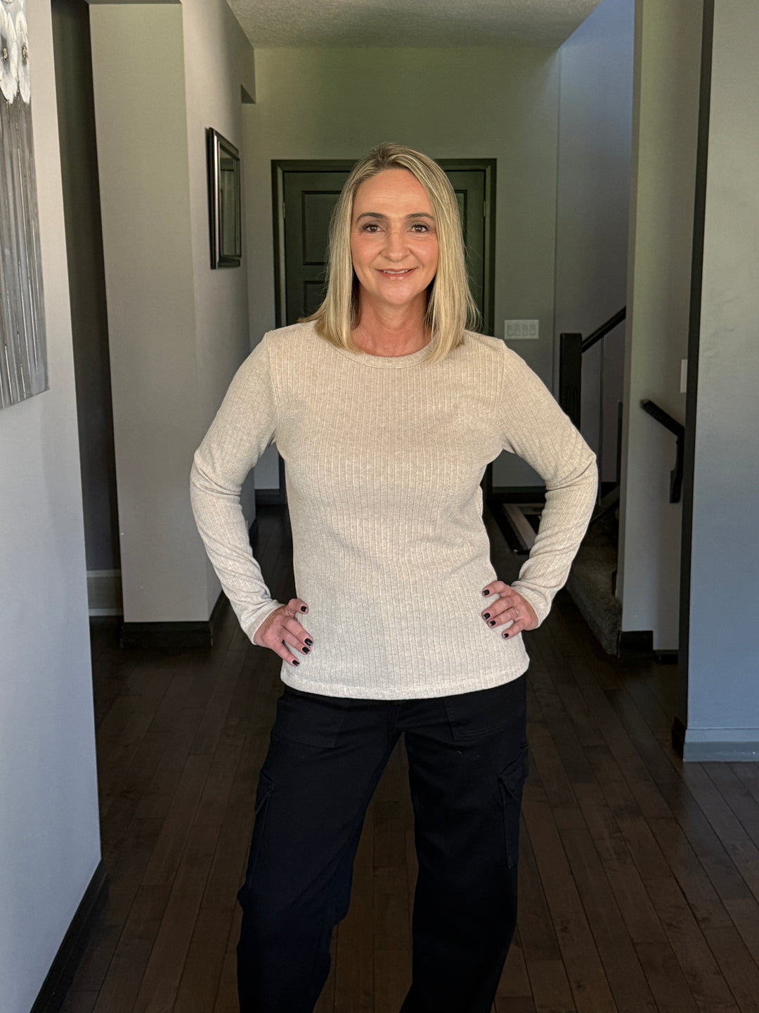 Classic Ribbed Pullover | Taupe