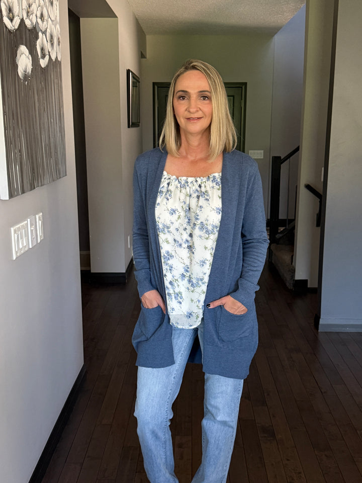 Chiffon Pleated Floral Cami