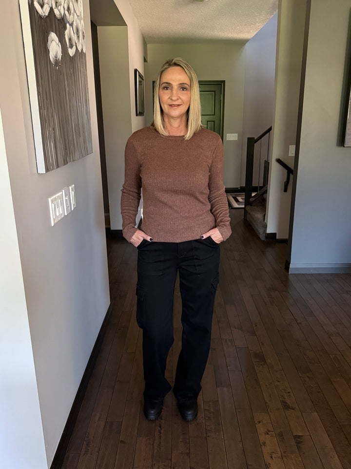 Classic Ribbed Pullover | Brown