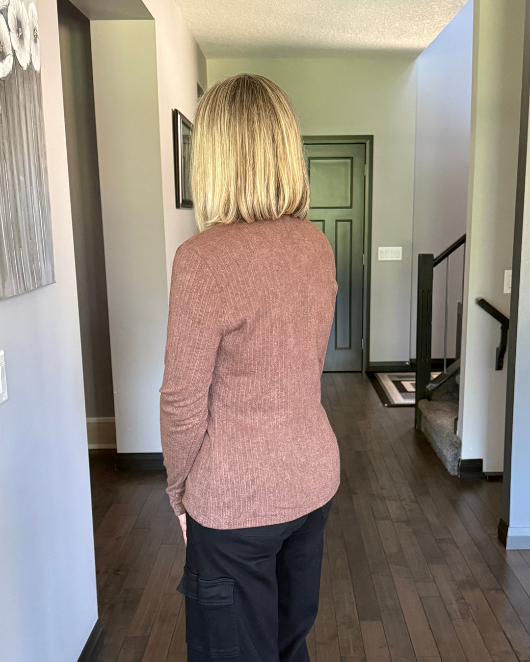 Classic Ribbed Pullover | Brown