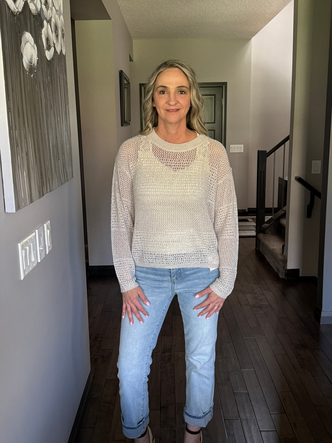 Lovestitch | Open Knit Sweater | Stone