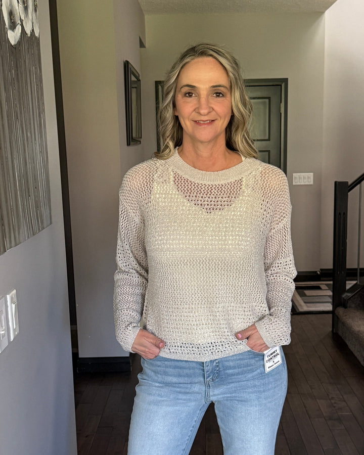Lovestitch | Open Knit Sweater | Stone
