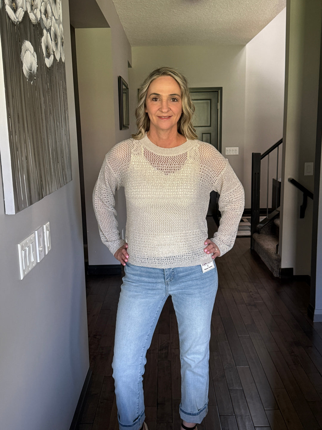 Lovestitch | Open Knit Sweater | Stone