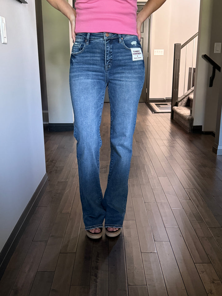 Risen  | Charlotte 33" Inseam Straight Leg Jeans