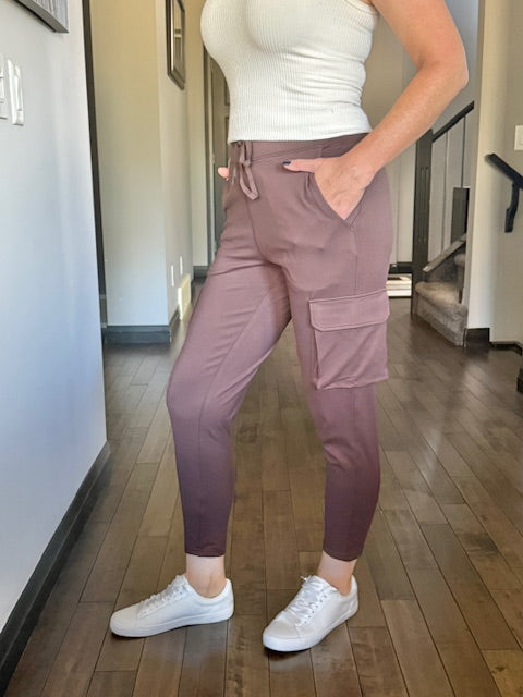 Venice Slim Fit Cargo Jogger | Espresso