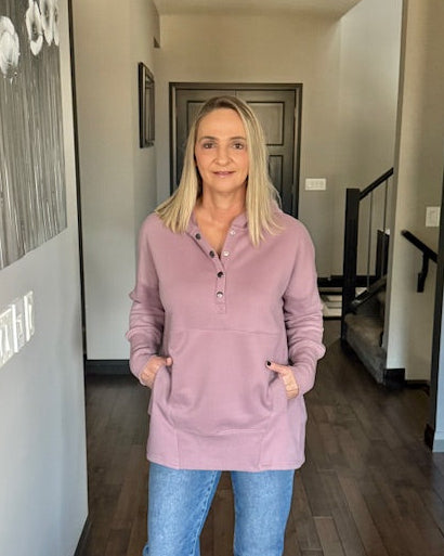 My Favourite Oversized Tunic Hoodie | Mauve