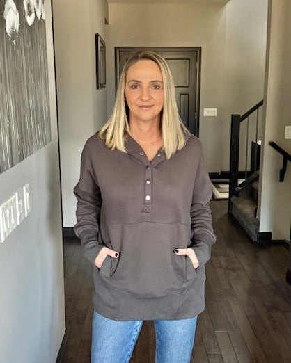 My Favourite Oversized Tunic Hoodie | Ash