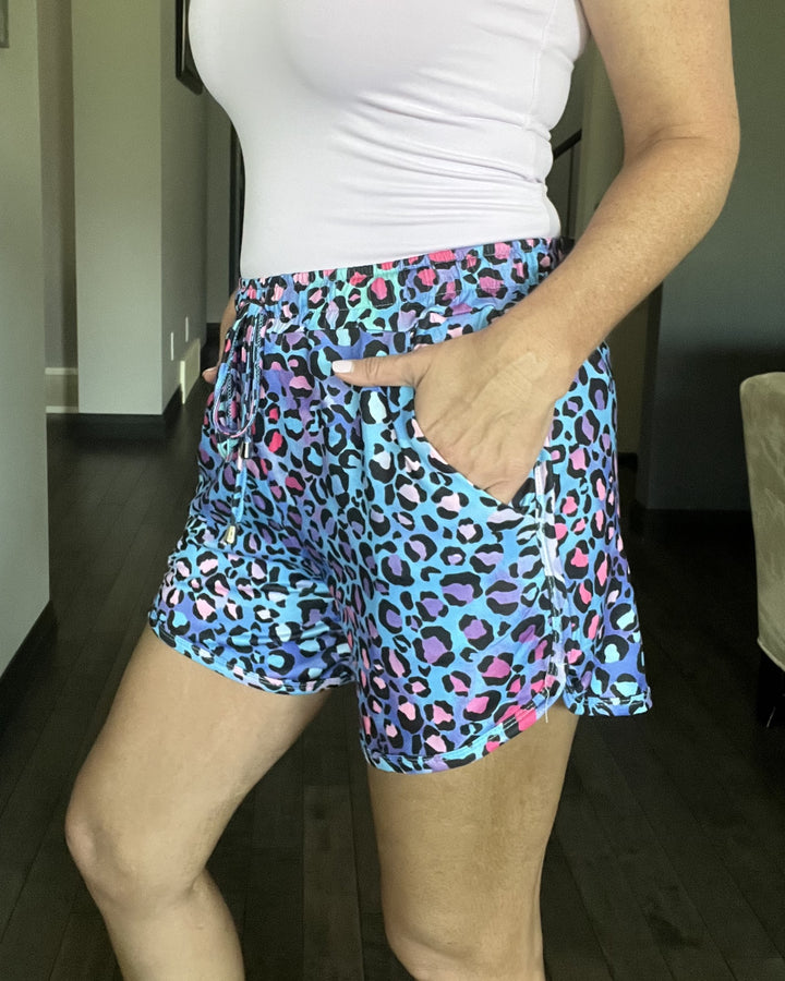 Shirley Lounge Shorts | Multicolour Leopard