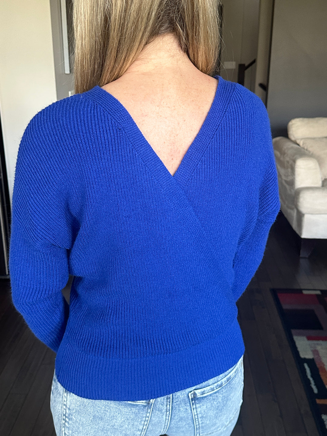 RD Style | Reversible Wrap Pullover | Cosmic Blue
