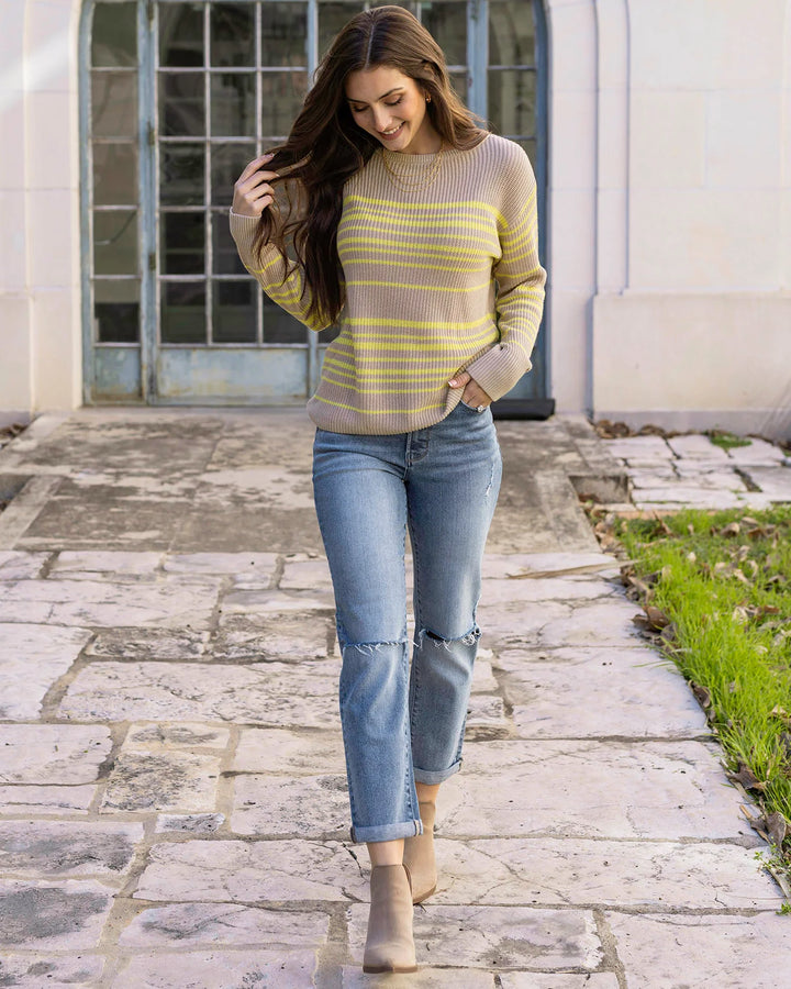Grace and Lace | Lemon Lines Lightweight Sweater