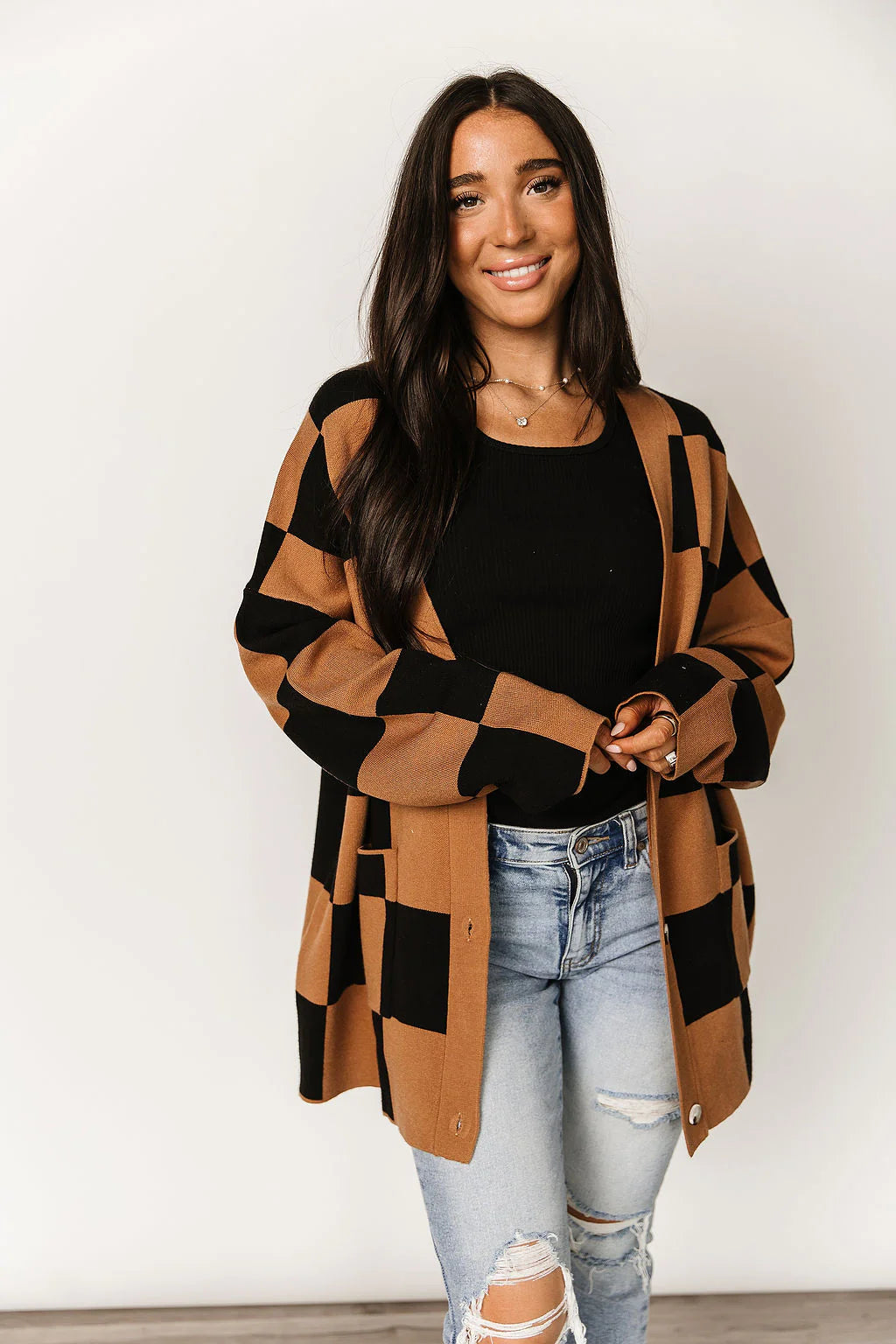 Ampersand Ave | Oversized Cardigan | Check Her Out