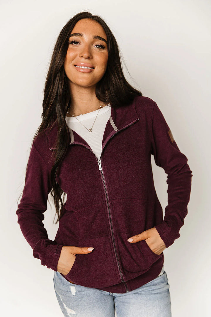 Ampersand Ave | Performance Fleece FullZip | Velvet Plum