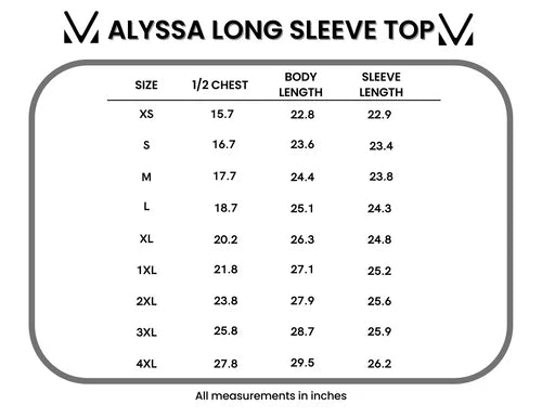 Michelle Mae | Alyssa Long Sleeve Top | Black