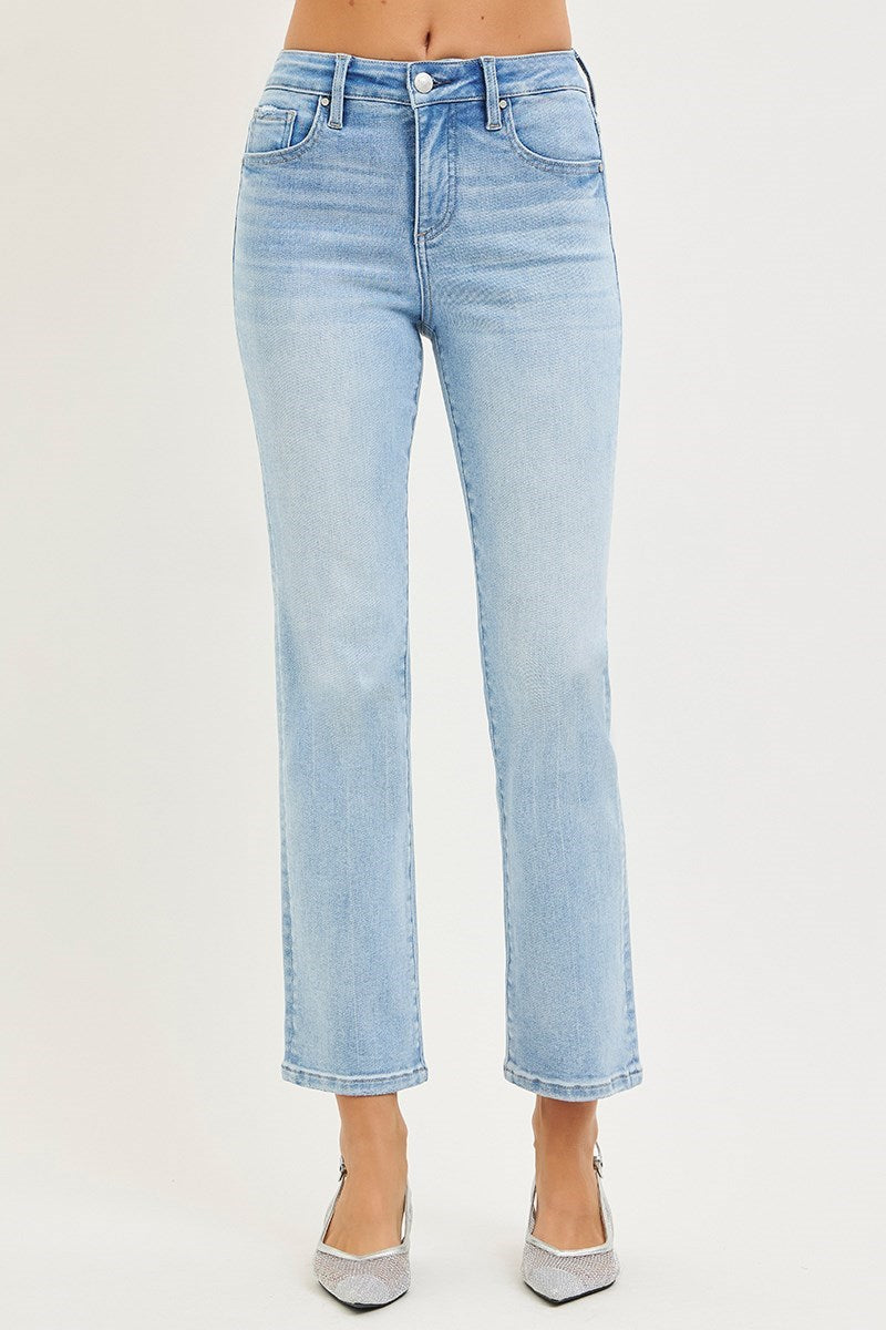 Risen  | Andy Tummy Control Crop Straight Jeans