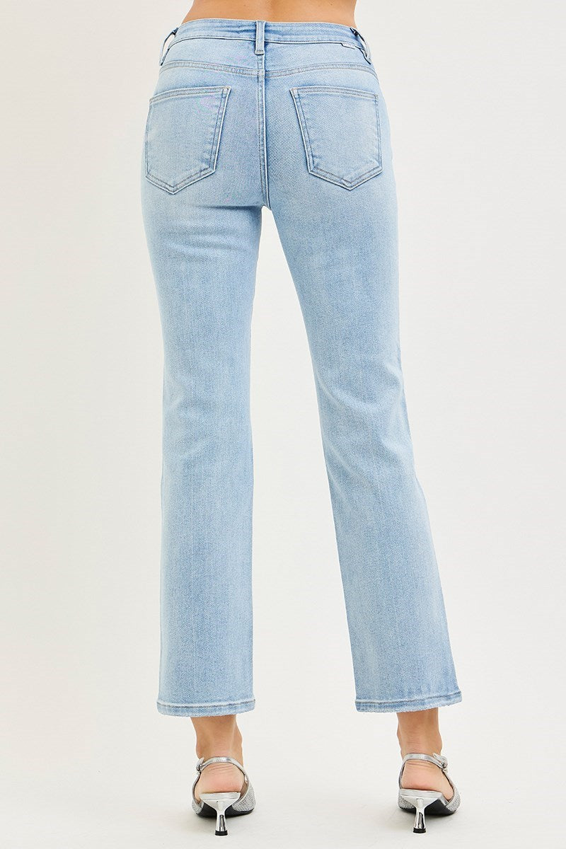 Risen  | Andy Tummy Control Crop Straight Jeans