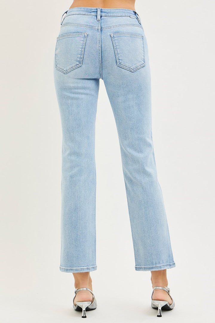 Risen  | Andy Tummy Control Crop Straight Jeans