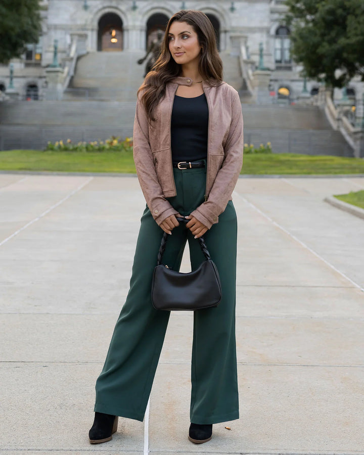 Grace and Lace | Pocketed Wide Leg Pants | Everest