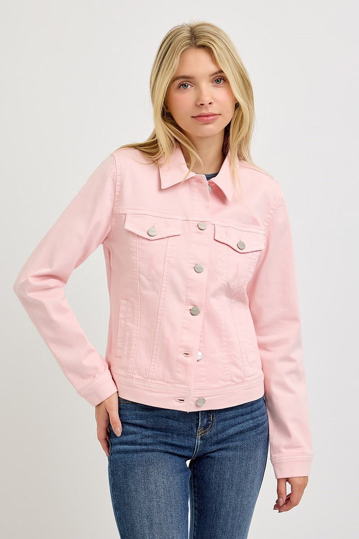 Risen | Vintage Washed Jacket | Soft Pink