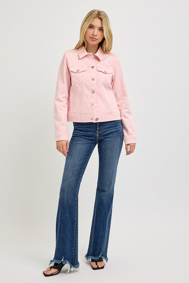 Risen | Vintage Washed Jacket | Soft Pink