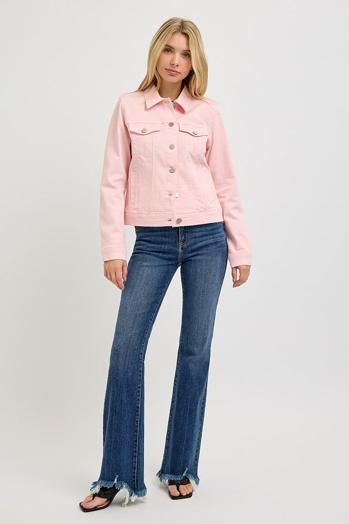 Risen | Vintage Washed Jacket | Soft Pink