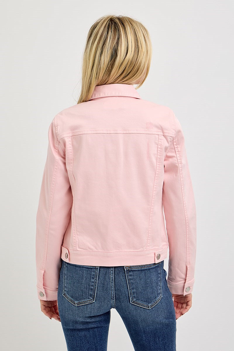Risen | Vintage Washed Jacket | Soft Pink